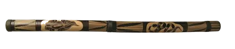 Un didgeridoo en bambou industriel