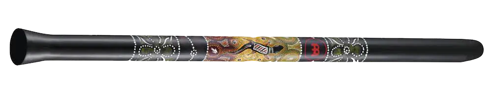 Un didgeridoo en plastique décoré