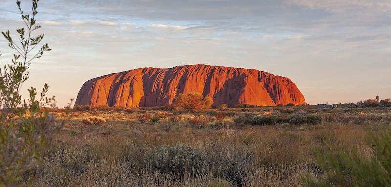 Uluru mountain in central Australia