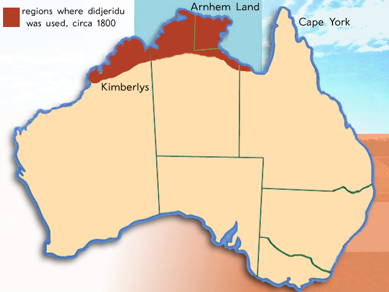 carte du top end en Australie