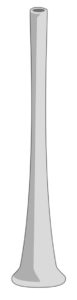 diagram of a conical didgeridoo