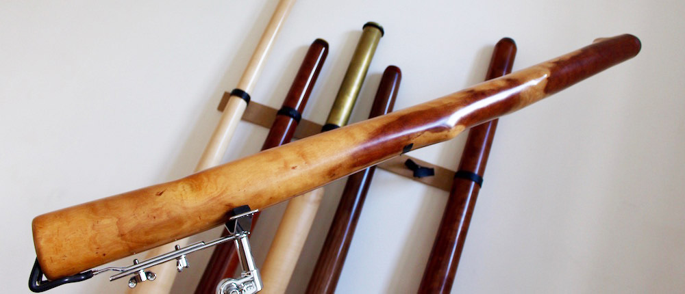 Le didgeridoo terminé et vernis