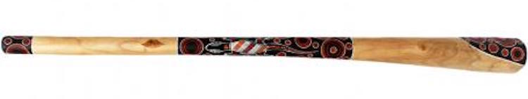 An other Teck didgeridoo with painting dug by a drill