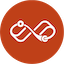 icône rouge avec le logo de wakademy