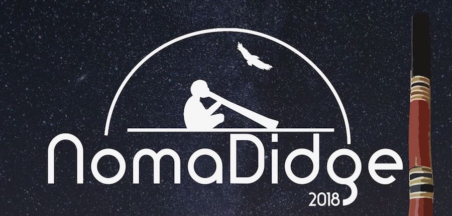 Logo du festival de didgeridoo "Nomadidg"