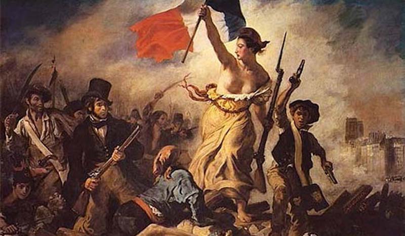 LA liberté guidant le peuple du peintre Delacroix